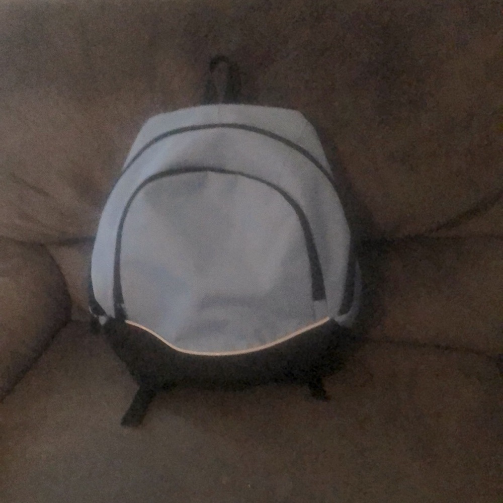 Carolina blue and black back pack